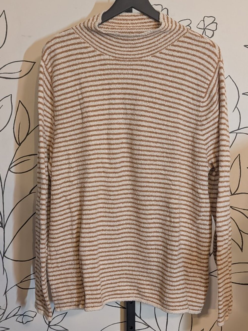 NWT J. Crew Striped Mockneck Pullover Sweater - XXL